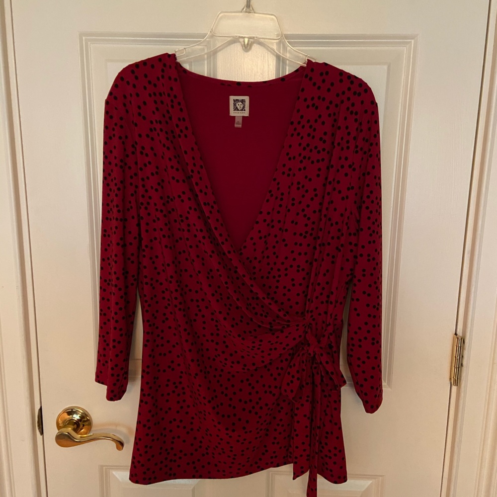 COPY - Anne Klein Faux Wrap Top